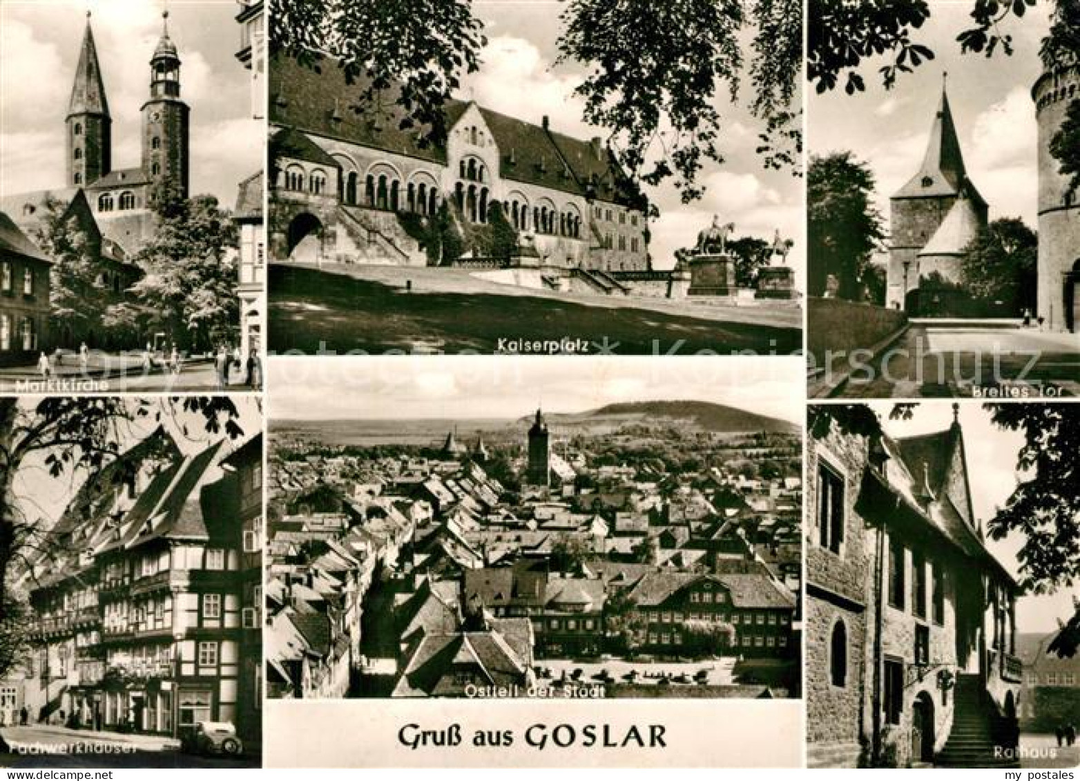73293981 Goslar Kaiserpfalz Marktkirche Breites Tor  Goslar - Goslar