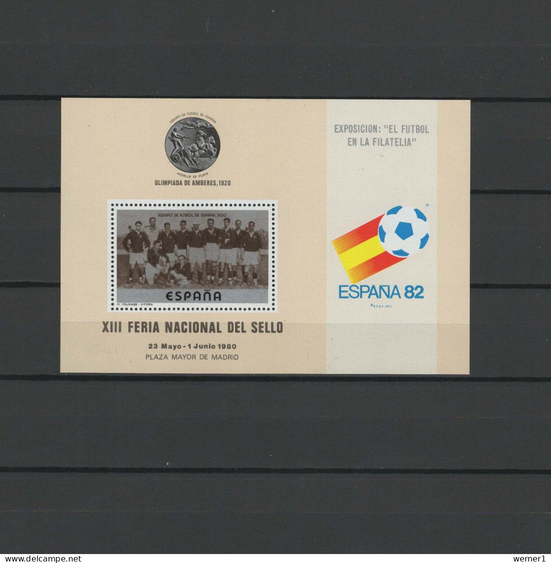 Spain 1980 Football Soccer World Cup Vignette MNH - 1982 – Spain