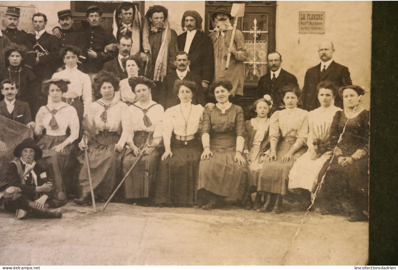 Carte Postale Ancienne Habay Habay-la-Neuve 1911  E. Gavroy - Troupe De Théatre - Café - Habay