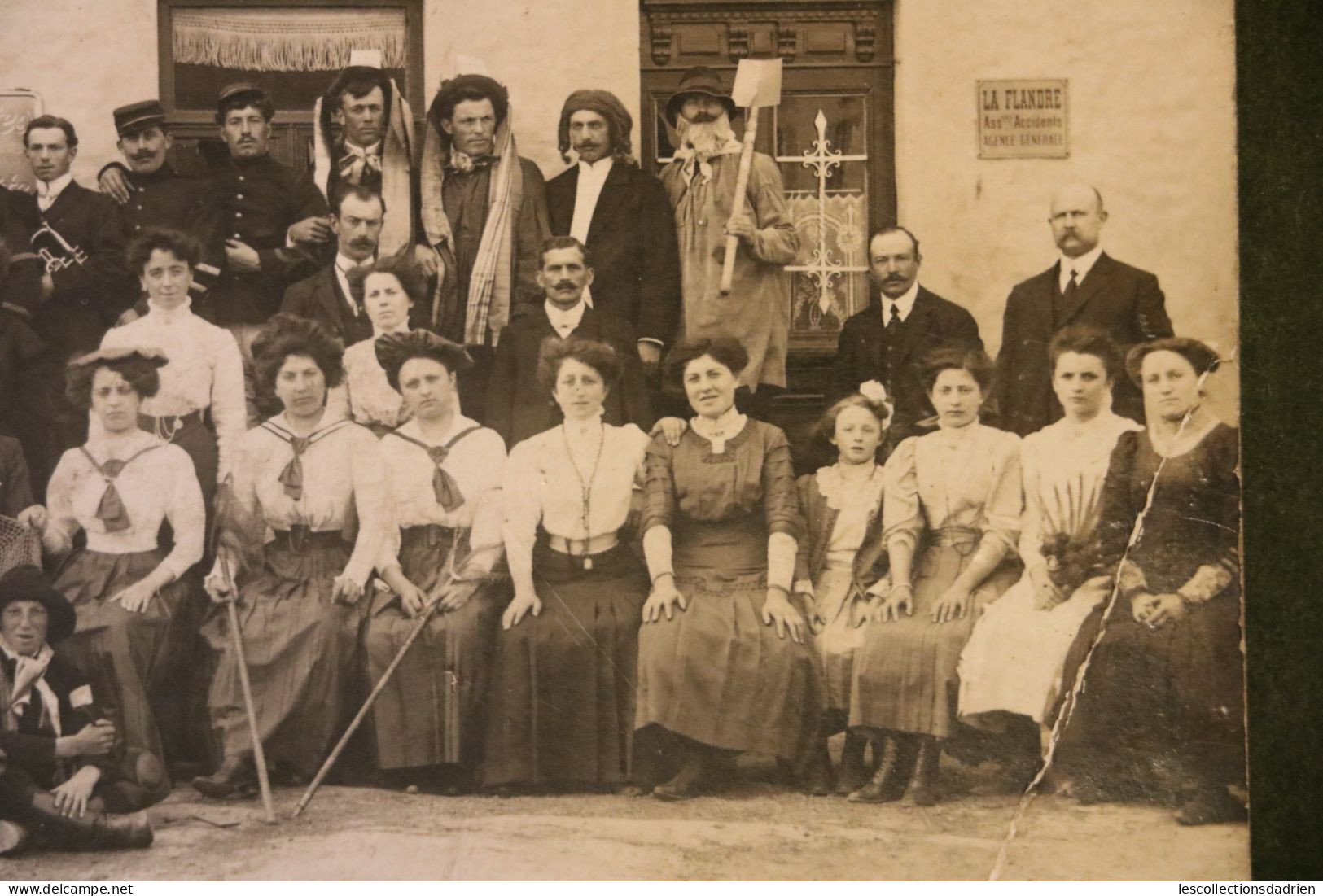 Carte postale ancienne Habay Habay-la-Neuve 1911  E. Gavroy - troupe de théatre - café