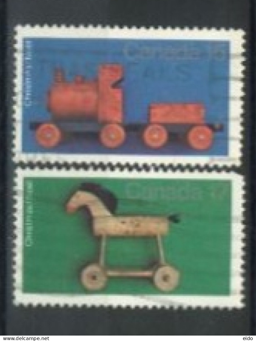 CANADA - 1979, CHRISTMAS STAMPS SET OF 2, USED. - Used Stamps