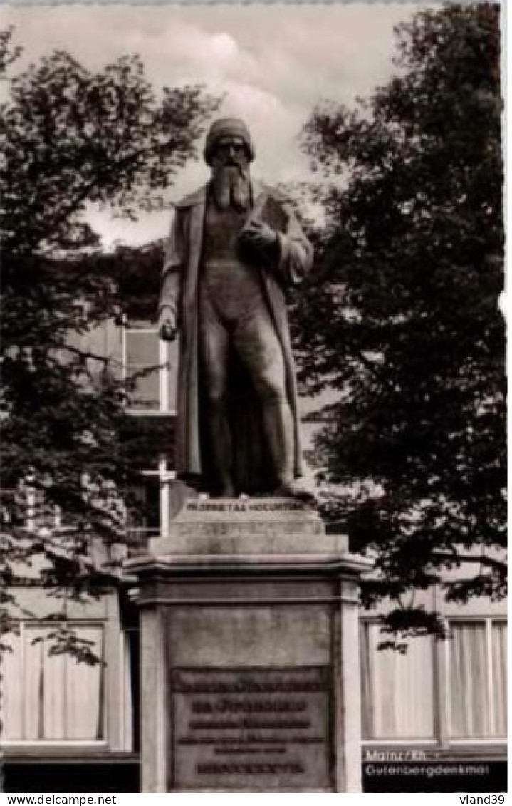 MAINZ. -  Gutenbergdenkmal. Gutenberg - Mainz