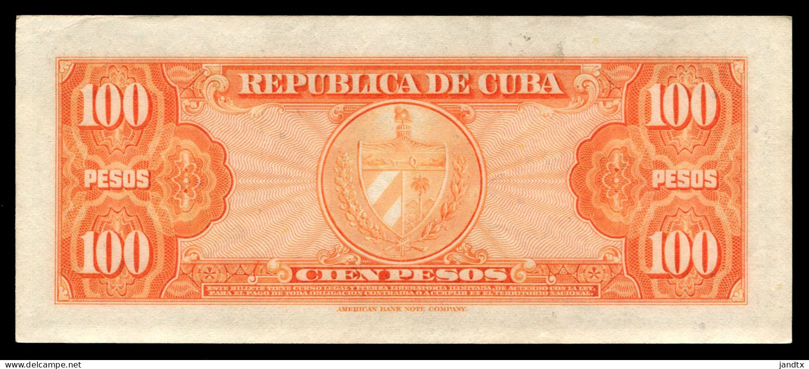 CUBA 100 PESOS 1959 PAREJA # MUY BAJO UNC SC- - Cuba