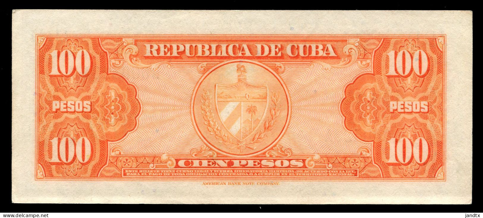 CUBA 100 PESOS 1959 PAREJA # MUY BAJO UNC SC- - Cuba