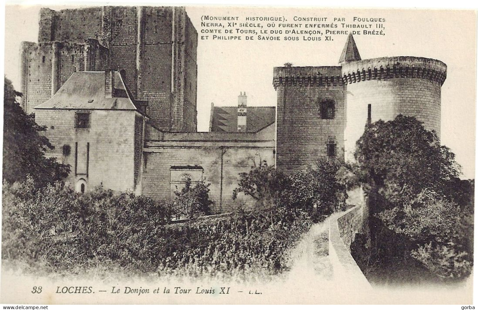 *CPA  - 37 - LOCHES - Le Donjon Et La Tour Louis XI - Loches