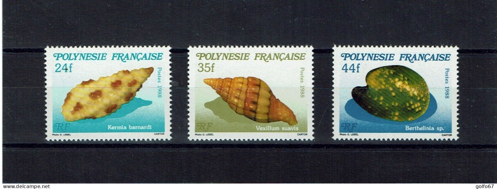 POLYNÉSIE FRANÇAISE 1988 Y&T N° 312 à 314 NEUF** - Neufs