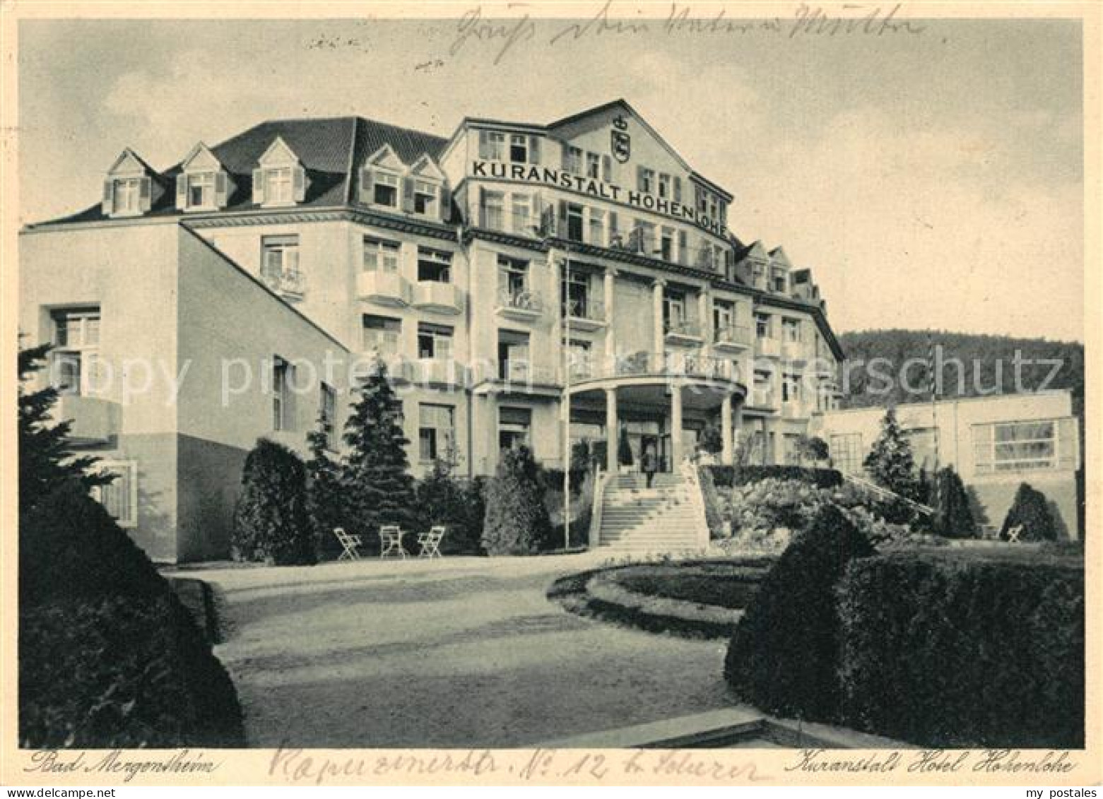 73293119 Bad Mergentheim Kuranstalt Hotel Hohenlohe Bad Mergentheim - Bad Mergentheim