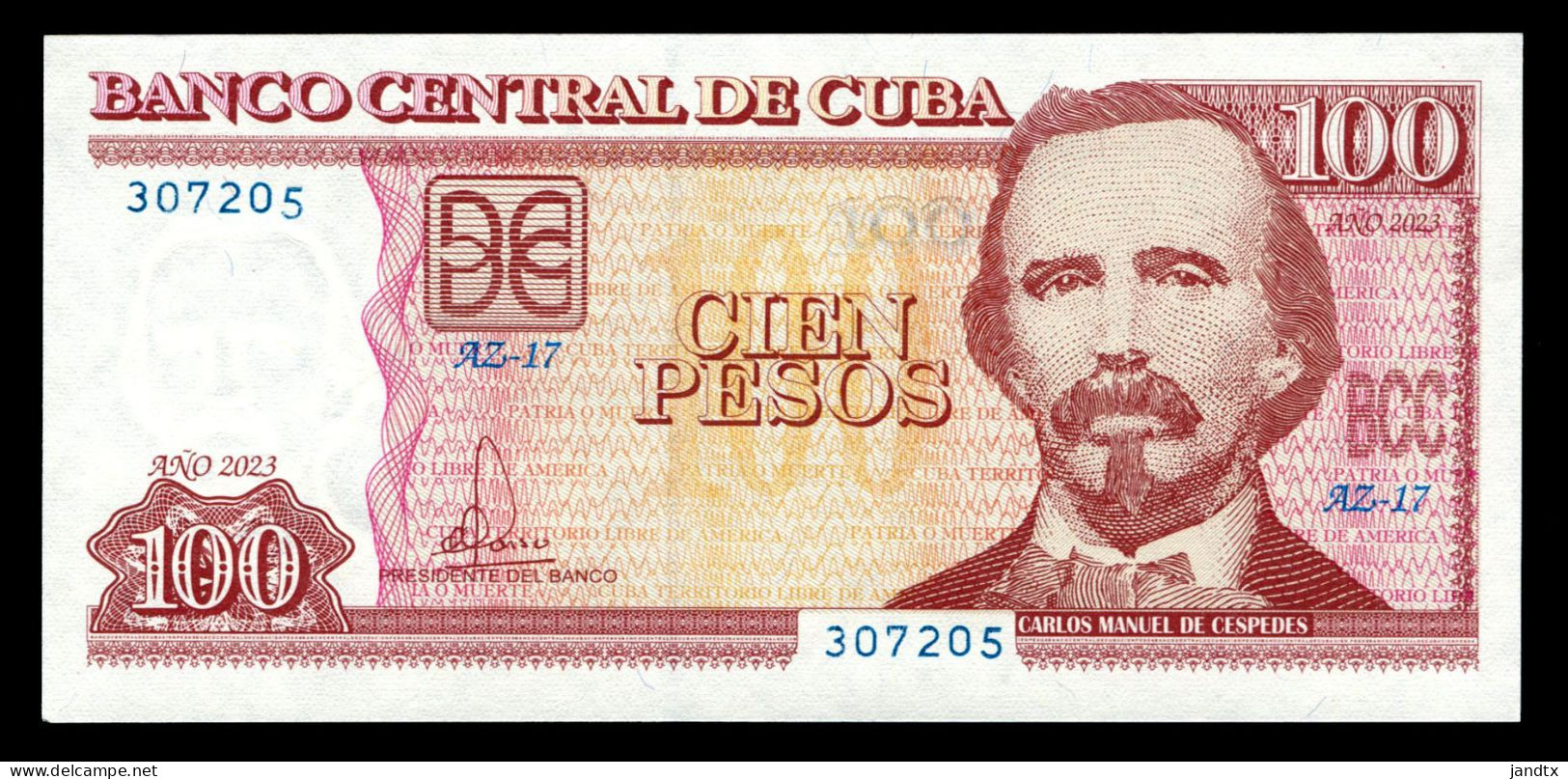 CUBA 100 PESOS 2023 REMPLAZO SC UNC - Kuba