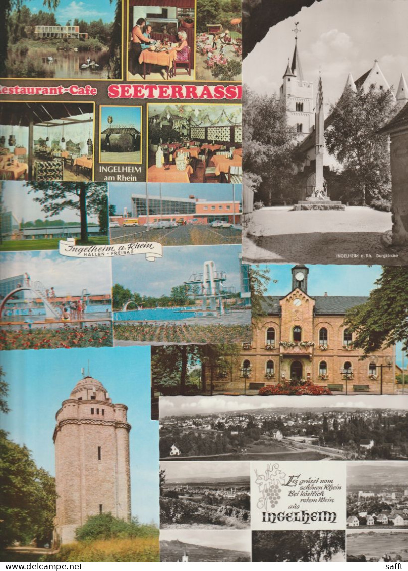 Lot Mit 17 Ansichtskarten Ingelheim/Rhein - Colecciones Y Lotes