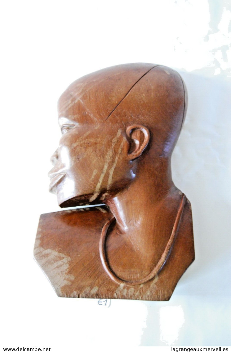 E1 Ancienne Masque Buste Africain - Outil Ancien - Ethnique - Tribal - Art Africain