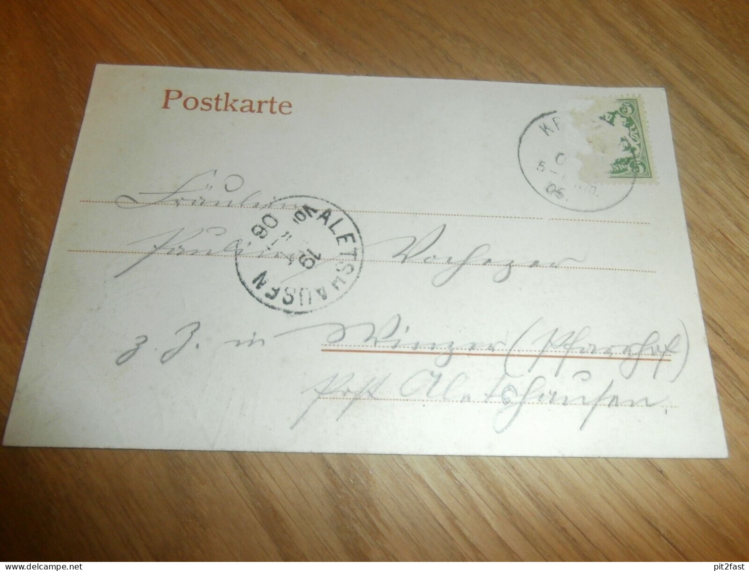 Gruss Aus Edenhausen B. Krumbach , 1906 , Alte Ansichtskarte , Postkarte !!! - Krumbach