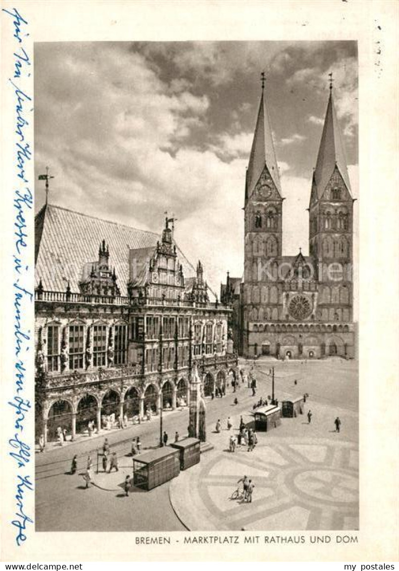 73292804 Bremen Marktplatz Mit Rathaus Und Dom Bremen - Bremen