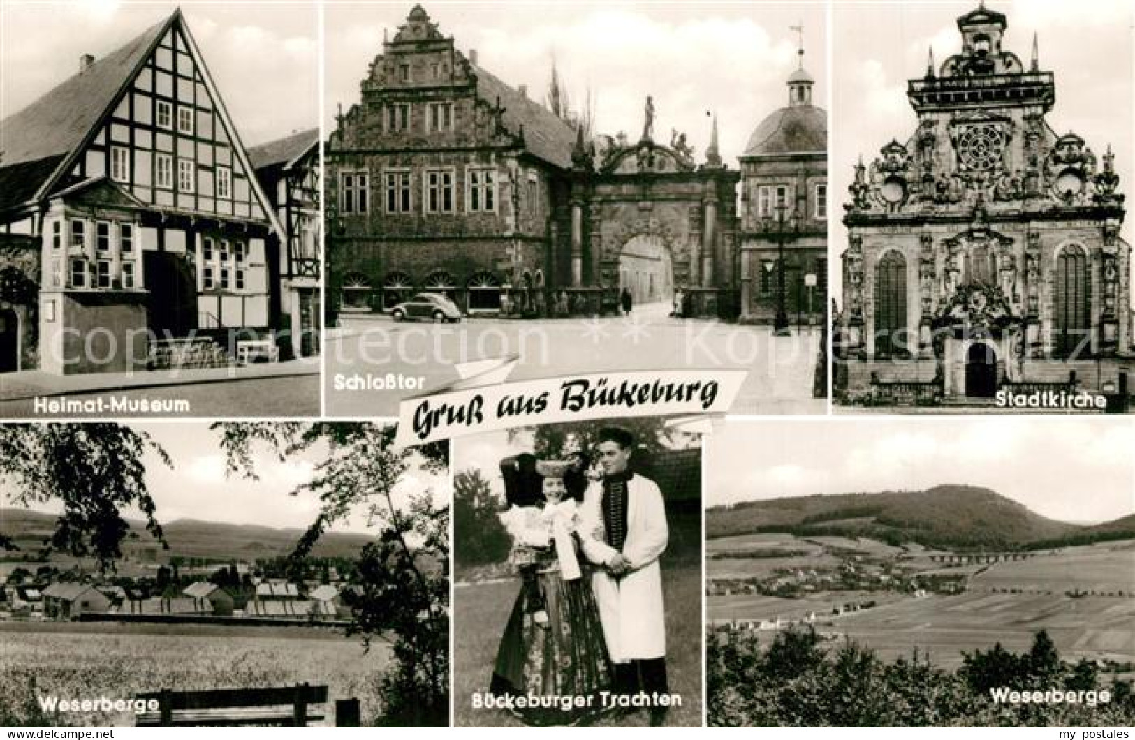 73292696 Bueckeburg Heimatmuseum Schlosstor Stadtkirche Weserberge Trachten  Bue - Bückeburg