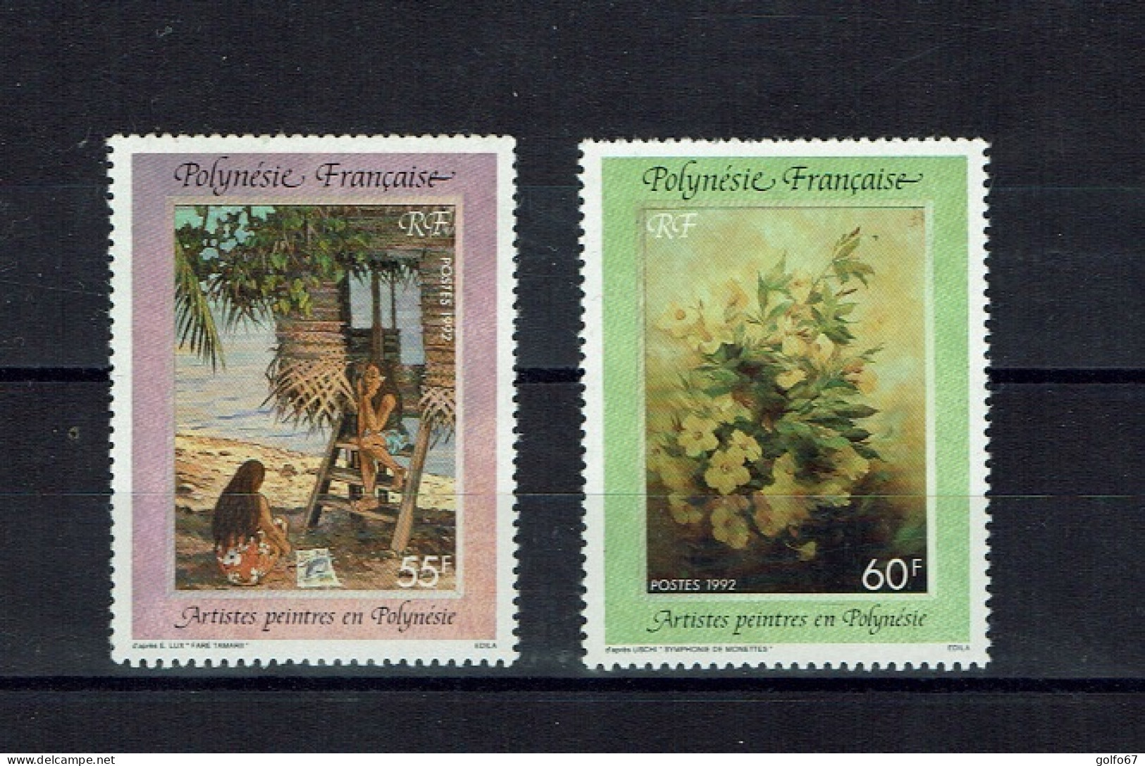 POLYNÉSIE FRANÇAISE 1992 Y&T N° 422 & 423 NEUF** - Unused Stamps