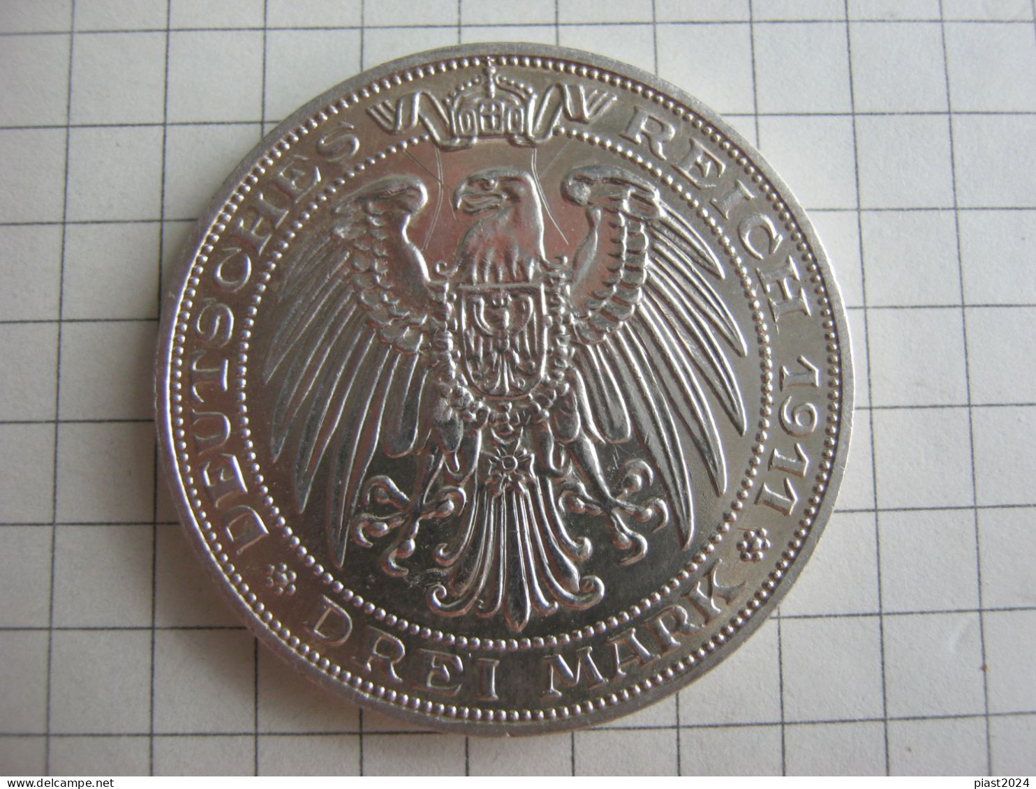 Prussia 3 Mark 1911 A Universitat Breslau - 2, 3 & 5 Mark Silver