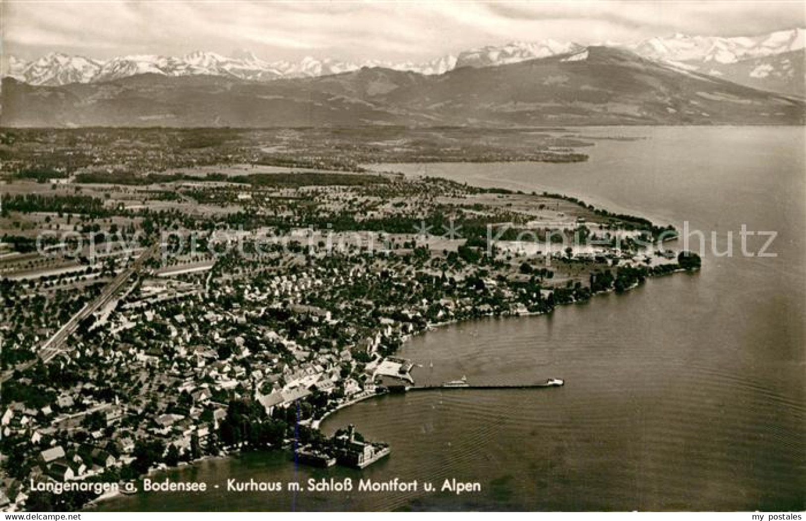 73292632 Langenargen Bodensee Fliegeraufnahme Mit Kurhaus Und Schloss Montfort L - Langenargen