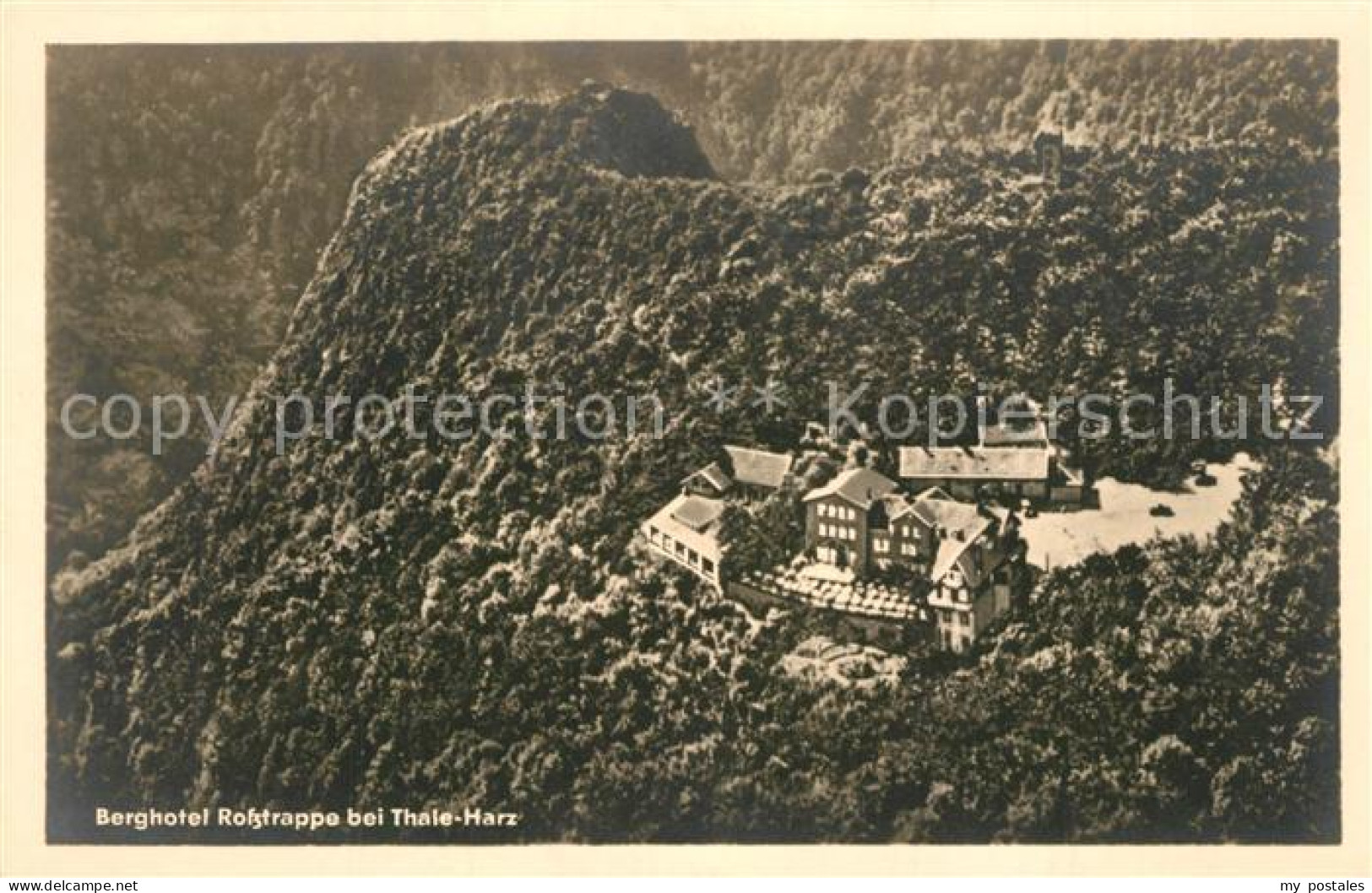 73292631 Thale Harz Berghotel Rosstrappe Fliegeraufnahme Thale Harz - Thale