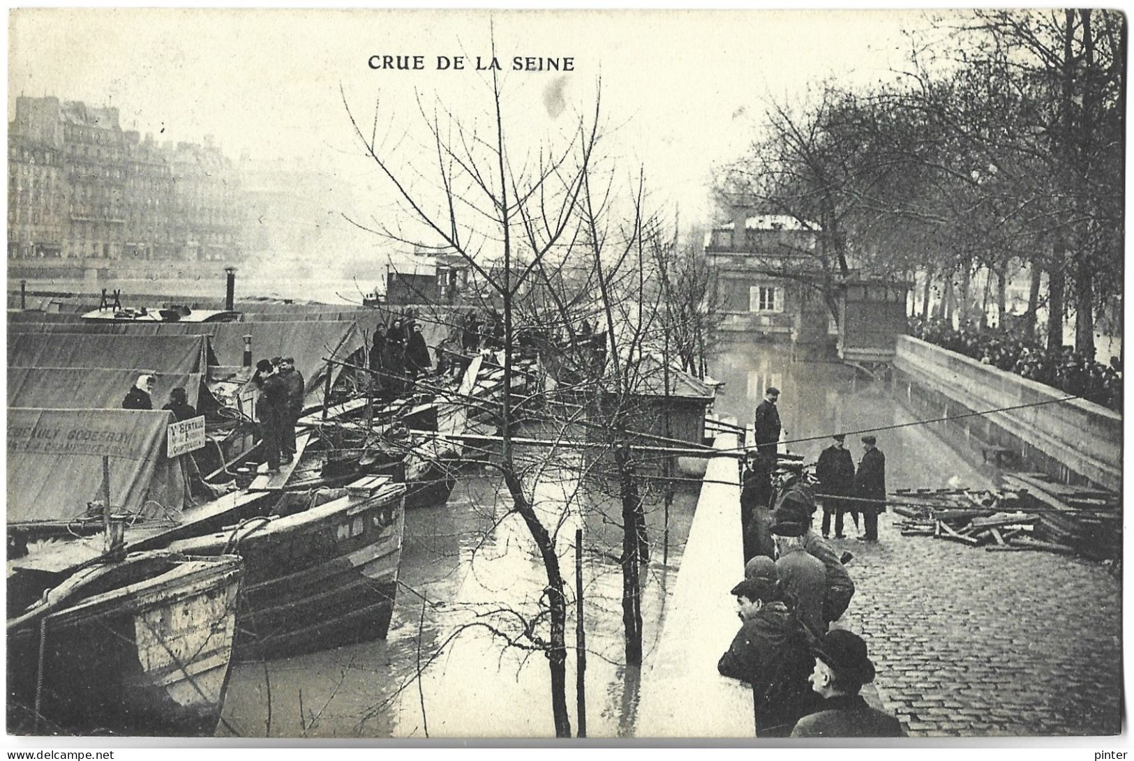 PENICHE - PARIS - Crue De La Seine - Péniches