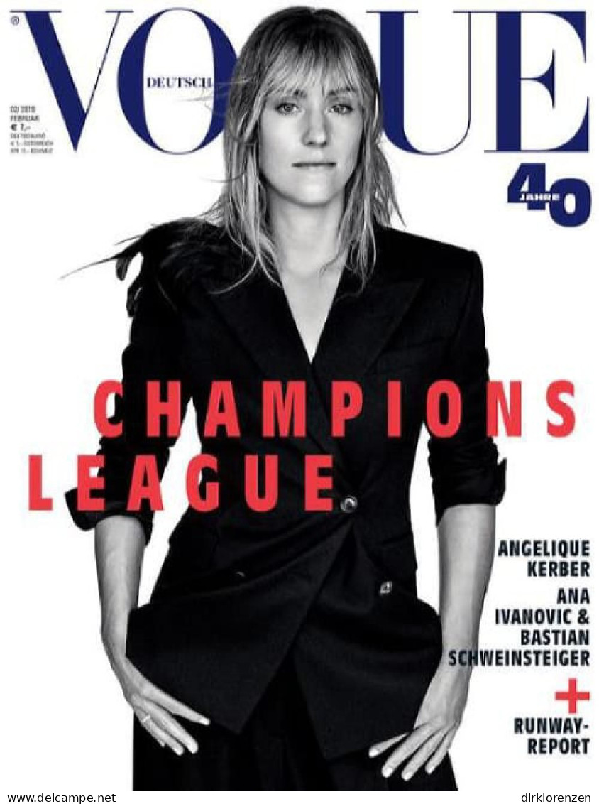 Vogue Magazine Germany 2019-02 Angelique Kerber  - Non Classés