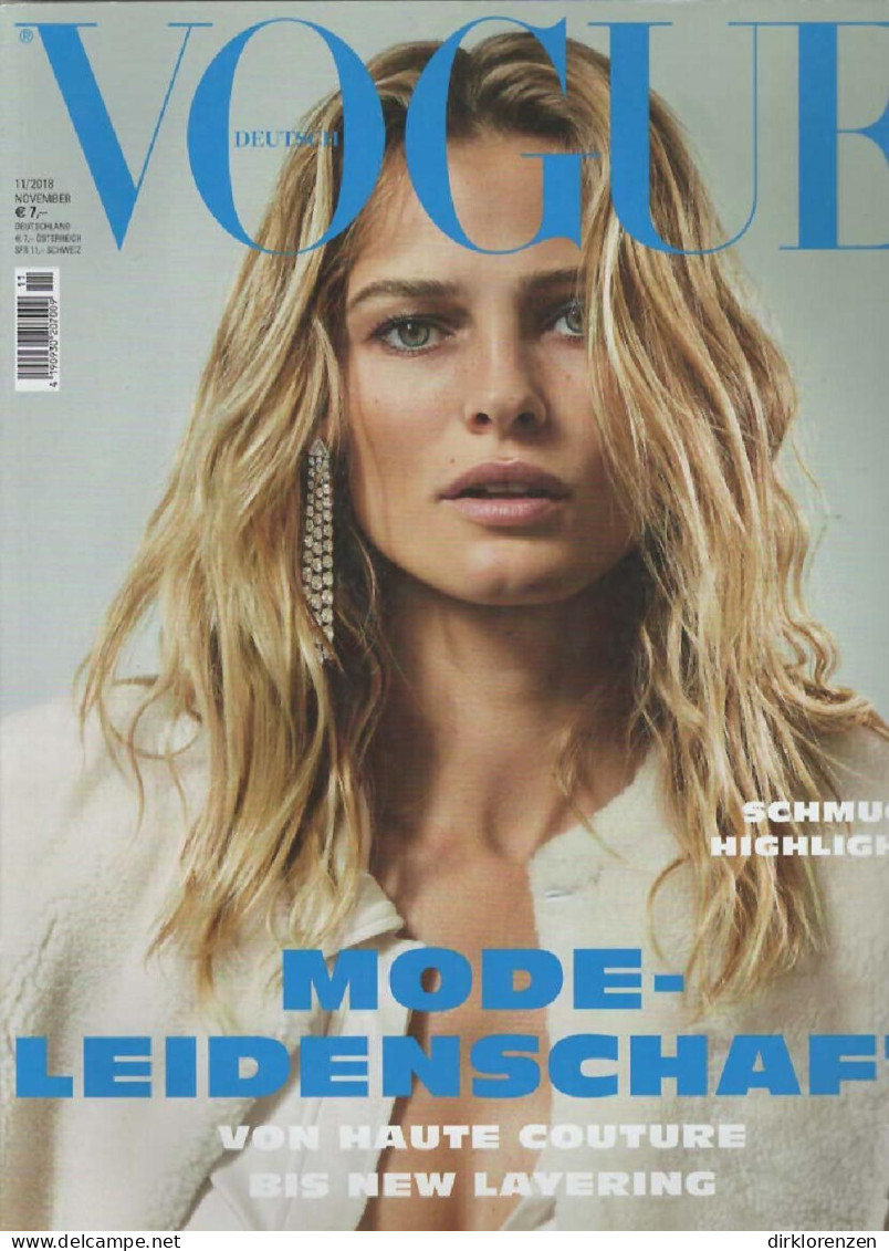 Vogue Magazine Germany 2018-11 Edita Vilkevičiūtė - Sin Clasificación