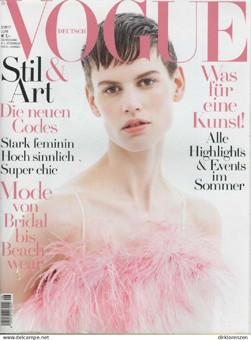 Vogue Magazine Germany 2017-06 Saskia De Brauw - Zonder Classificatie