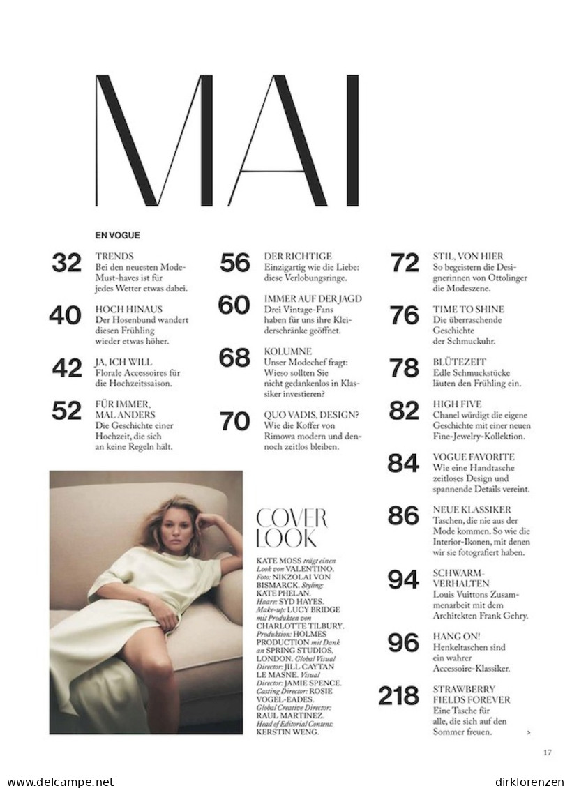 Vogue Magazine Germany 2024-05 Kate Moss Kendall Jenner - Non Classés