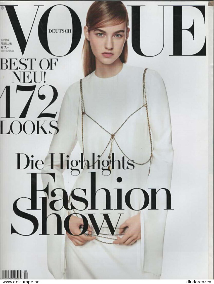 Vogue Magazine Germany 2016-02 Maartje Verhoef  - Unclassified