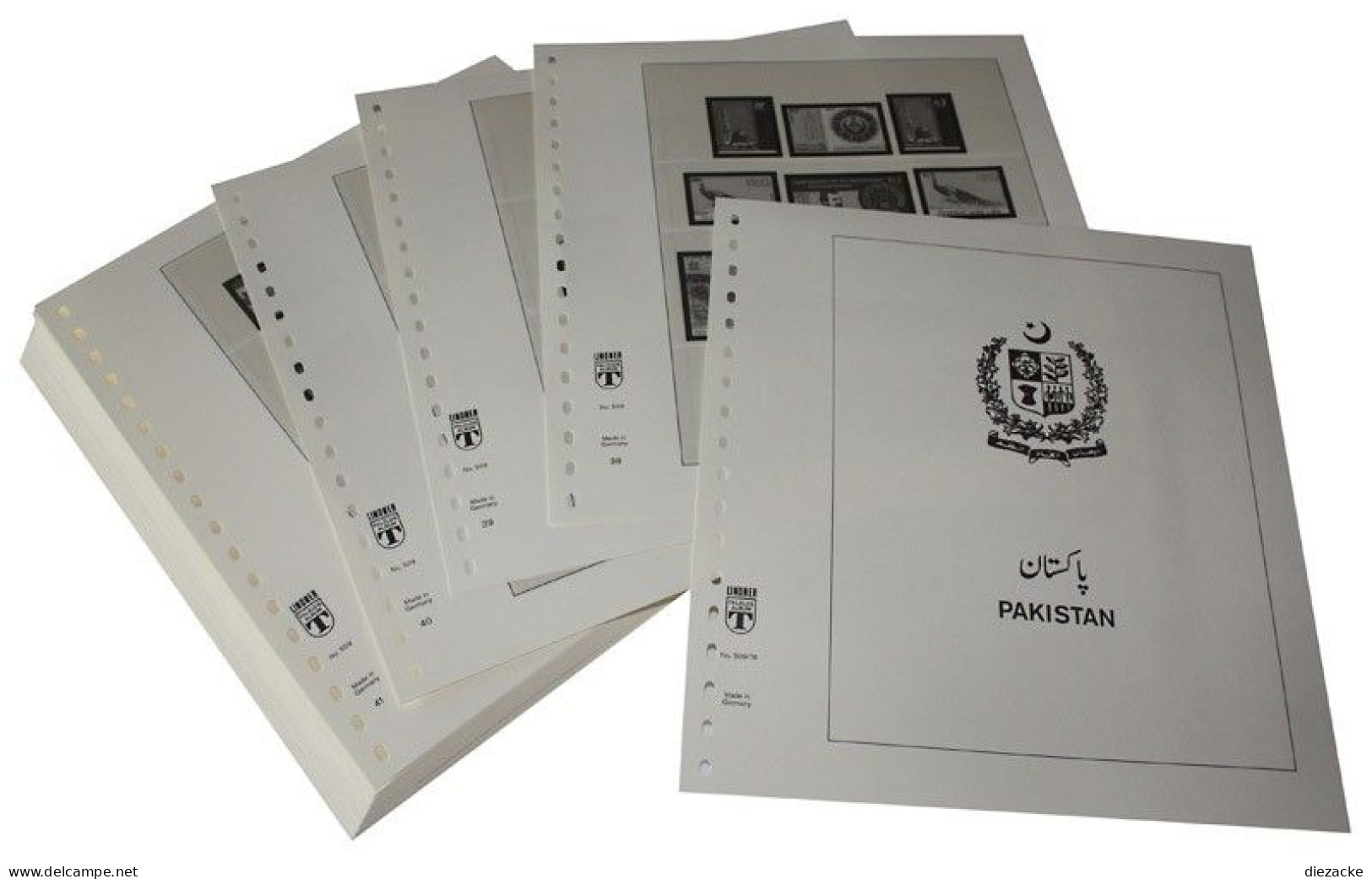 Lindner-T Pakistan 1947-1975 Vordrucke 509 Neuware ( - Pre-printed Pages