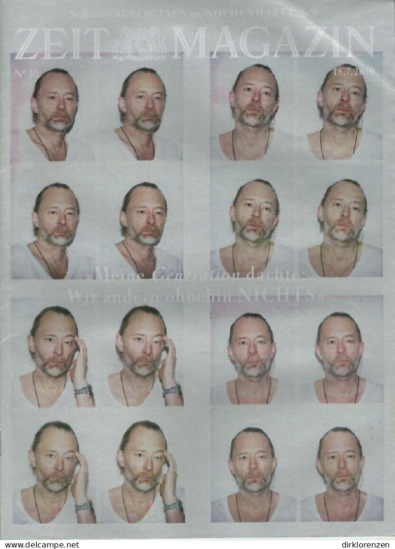 Zeit Magazine Germany 2019-30 Thom Yorke Radiohead  - Non Classés
