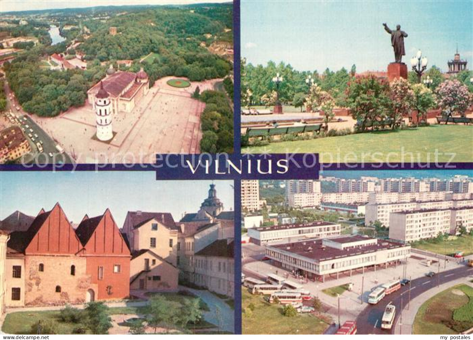 73291305 Vilnius Fliegeraufnahme Turm Denkmal Neubauviertel Vilnius - Lituanie