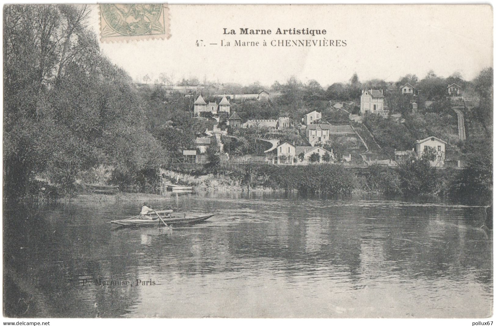 CPA DE CHENNEVIÈRES  (VAL DE MARNE)  LA MARNE À CHENNEVIÈRES - Chennevieres Sur Marne