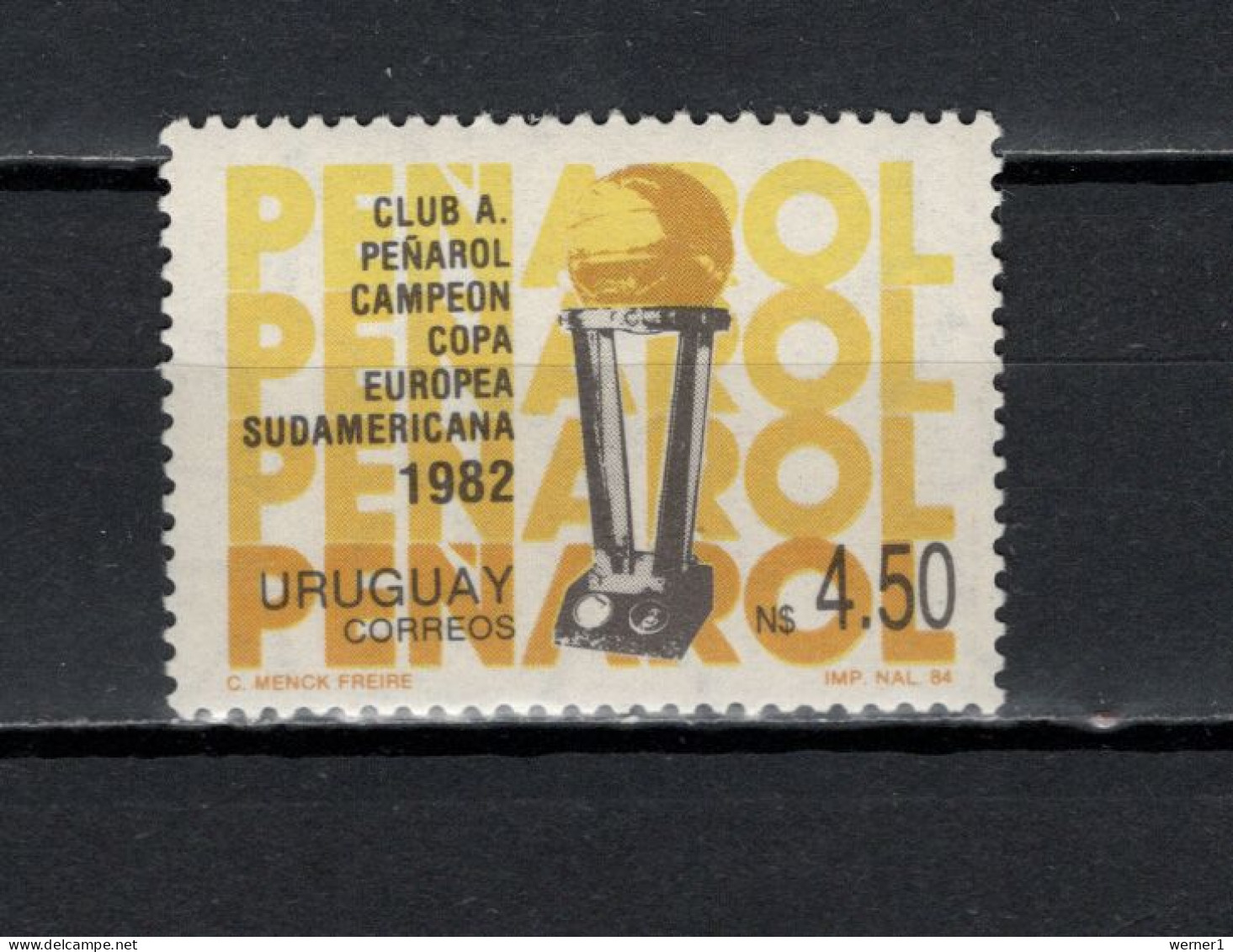 Uruguay 1984 Football Soccer, A. Penarol Soccer Club Stamp MNH - Famous Clubs