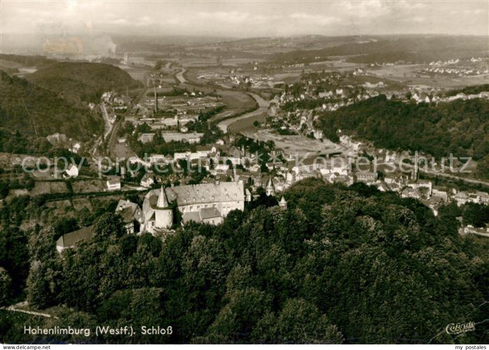 73290845 Hohenlimburg Schloss Fliegeraufnahme Hohenlimburg - Hagen