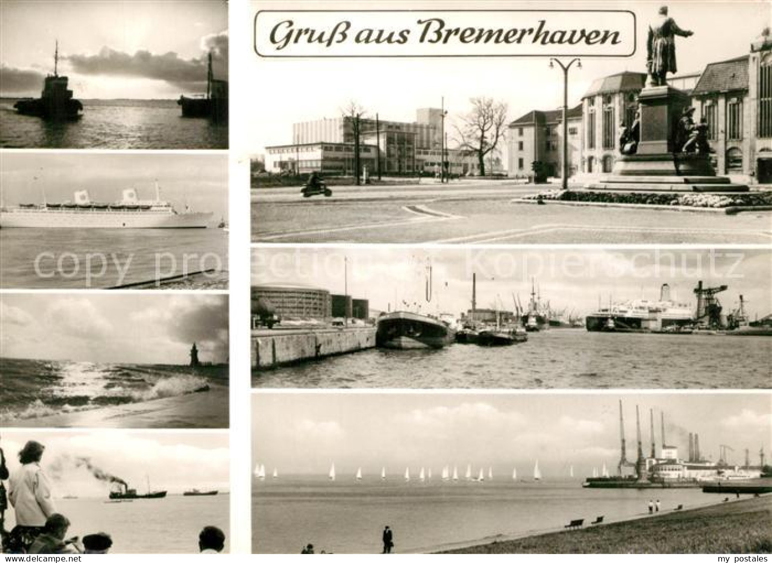 73290838 Bremerhaven Teilansichten Ozeandampfer Denkmal Bremerhaven - Bremerhaven