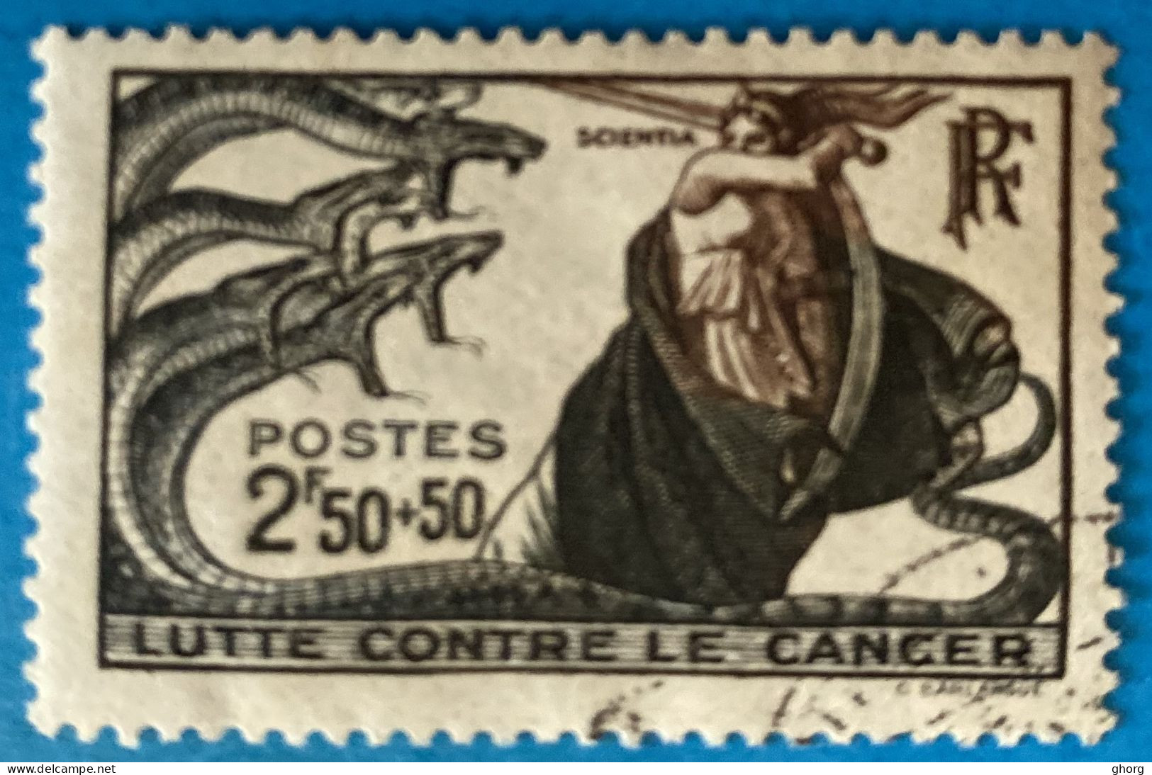 France 1941 : Lutte Contre Le Cancer N°496 Oblitéré - Usati