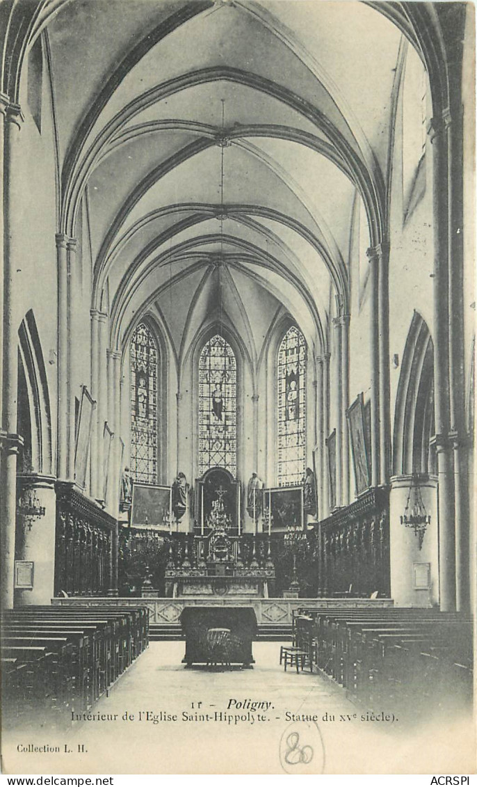 39 Jura  Poligny Intérieur De L'église Hippolyte   N° 20 \MN6012 - Poligny