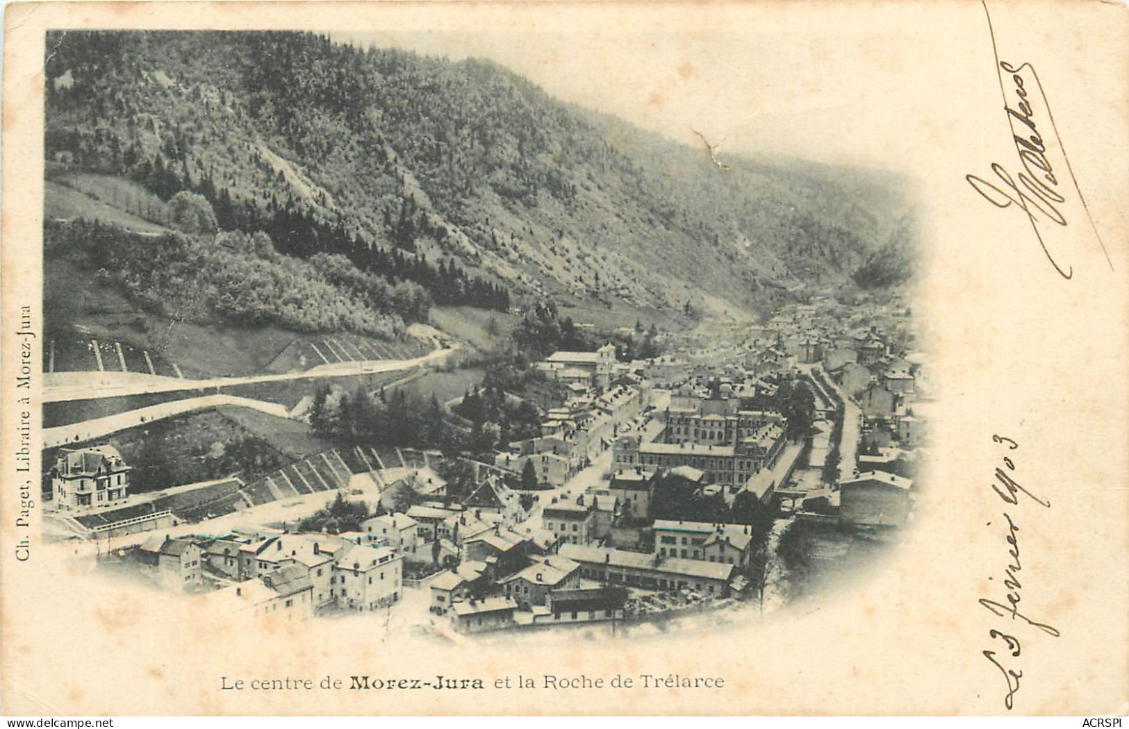 39 Jura  Le Centre De Morez Et La Roche De Trélarce    N° 21 \MN6012 - Morez
