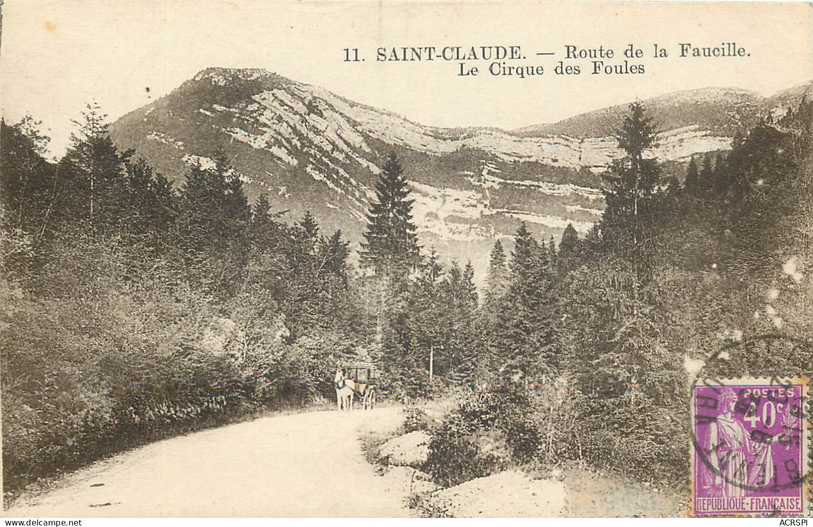 39 Jura  Saint Claude  Route De La Faucille Le Cirque Des Foules       N° 27 \MN6013 - Saint Claude