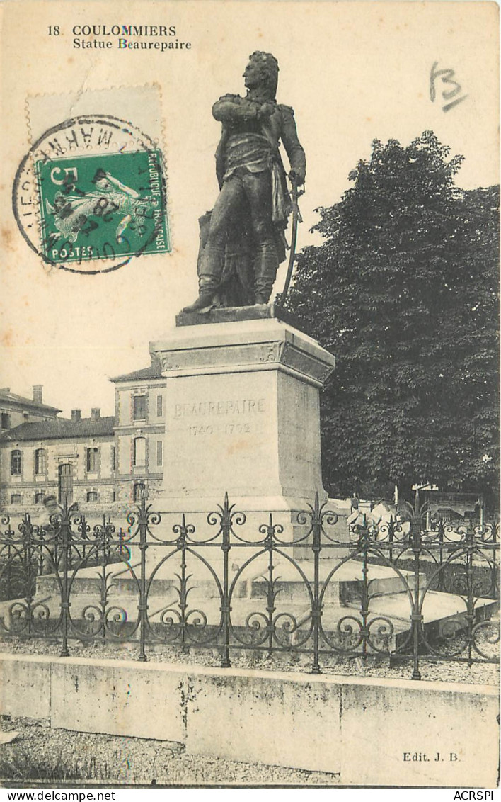 77   Coulommiers   Statue Beaurepaire     N° 13 \MN6015 - Coulommiers