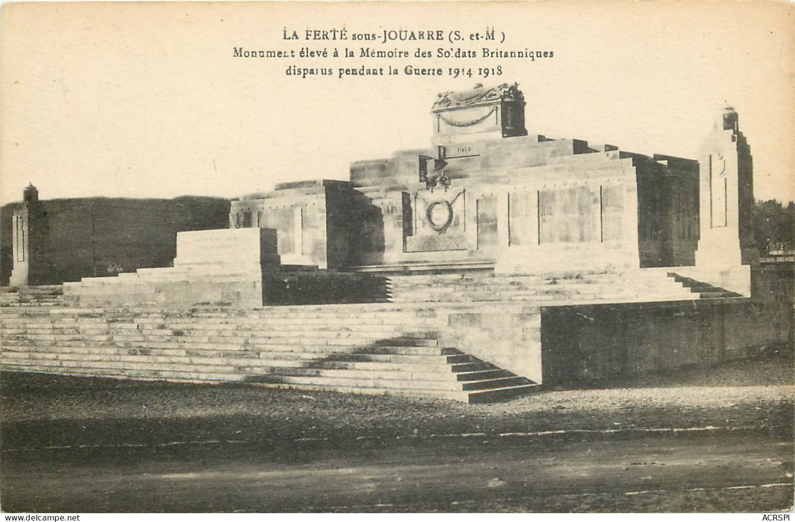 77   Seine Et Marne La Ferte Sous Jouarre Monument élevé à La Mémoire Des Soldats Britaniques    N° 26 \MN6018 - La Ferte Sous Jouarre