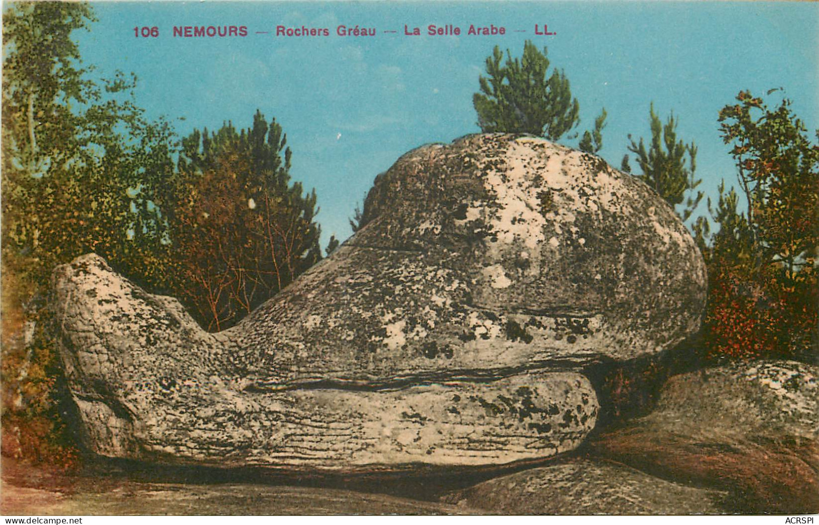 77   Seine Et Marne Nemours  Rochers Gréau La Selle Arabe     N° 19 \MN6018 - Nemours