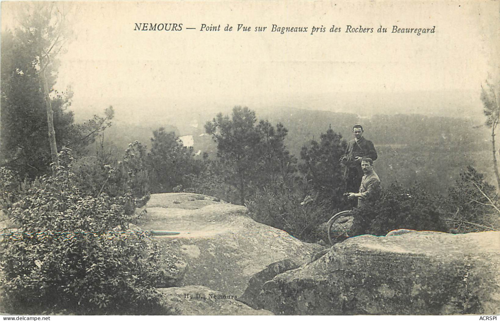 77 Seine Et Marne   Nemours Point De Vue Sur Bagneaux Pris Des Rochers Du Beauregard       N° 10 \MN6023 - Nemours
