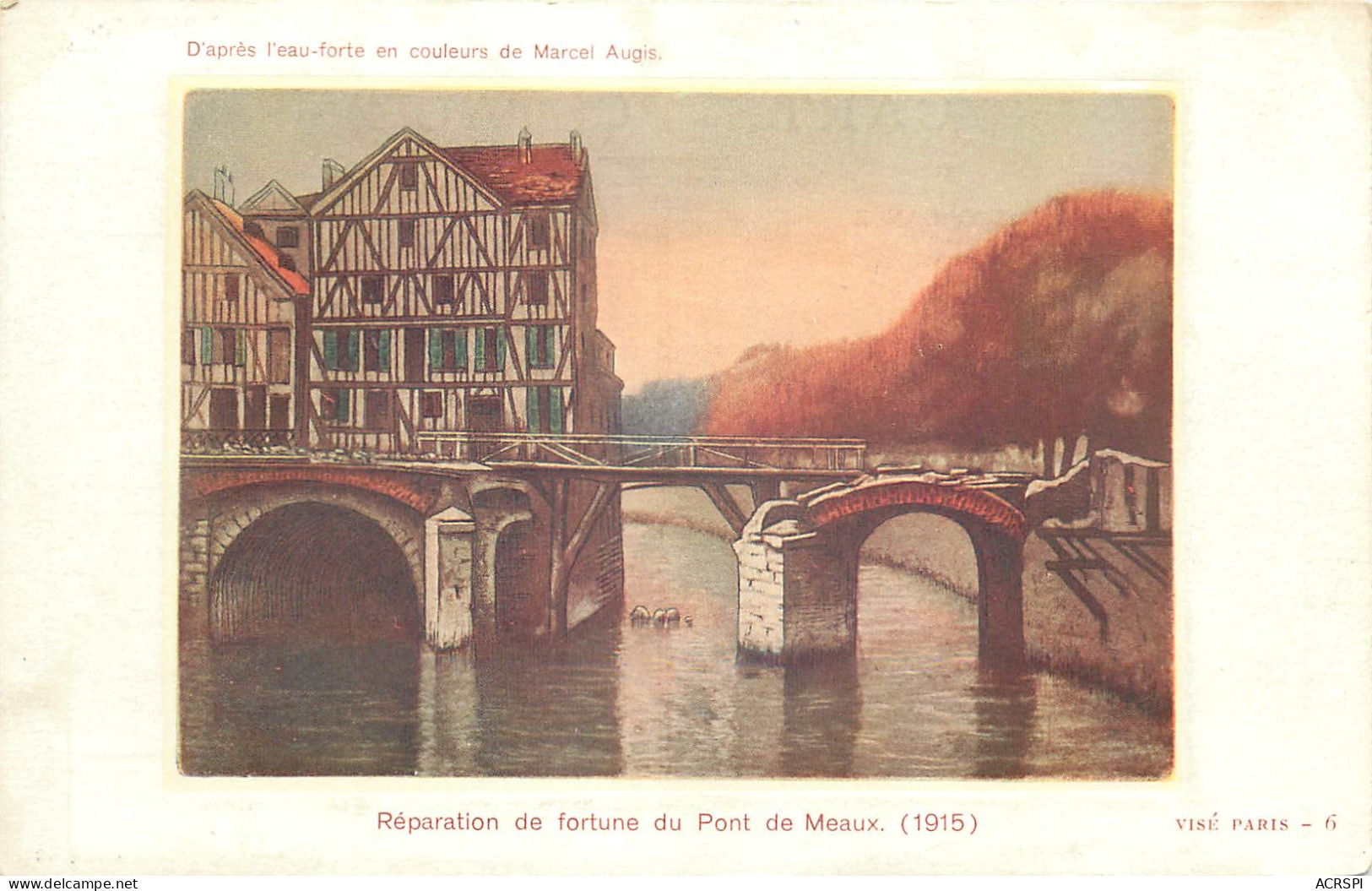 77 Seine Et Marne  Réparation De Fortune Du Pont De Meaux       N° 12 \MN6023 - Meaux