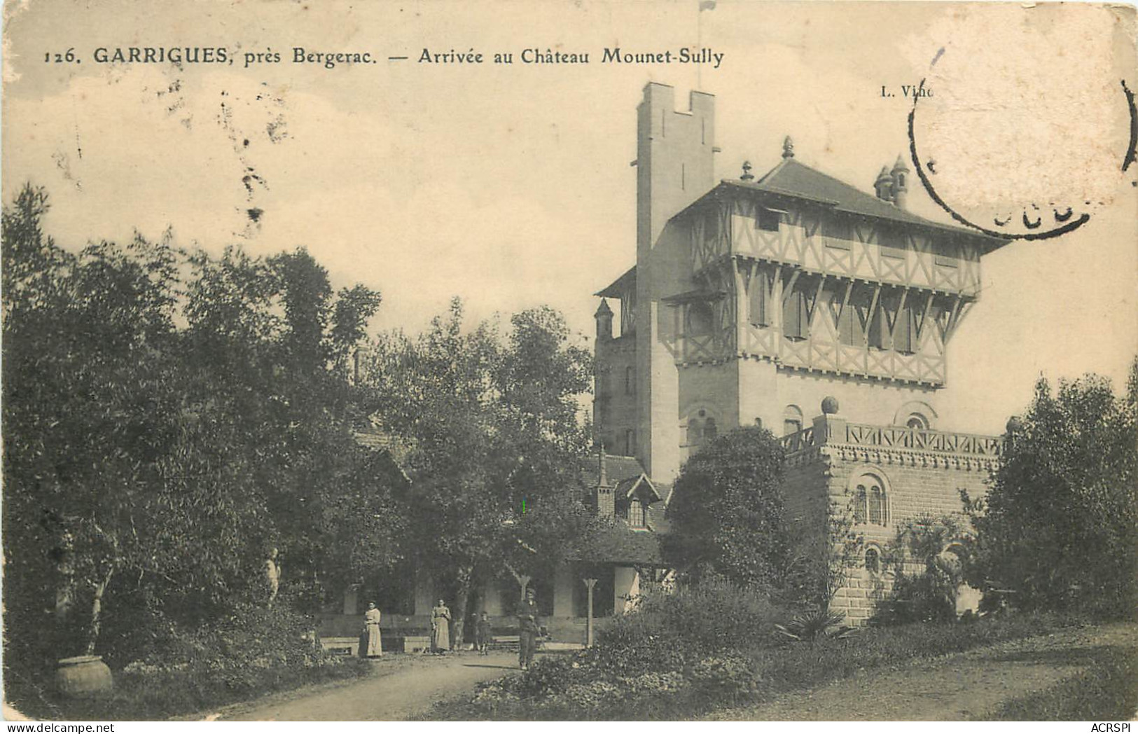 24 Dordogne  Garrigues Près Bergerac   Arrivée Au Château  De Mounet Sully      N° 23 \MN6032 - Bergerac