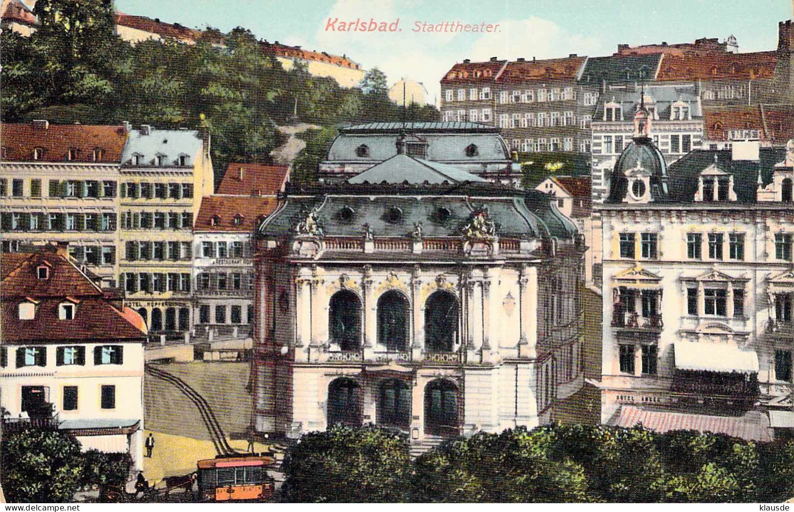 Karlsbad (Karlovy Vary) - Stadttheater - Böhmen Und Mähren