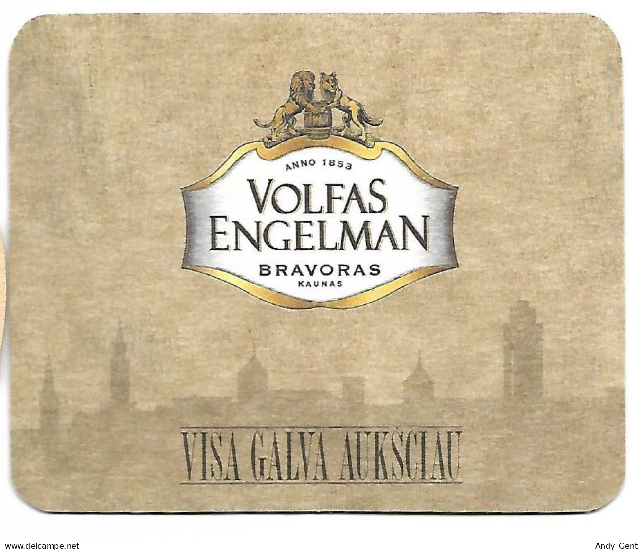 #84 Volfas Engelman Lithuania (new) - Beer Mats