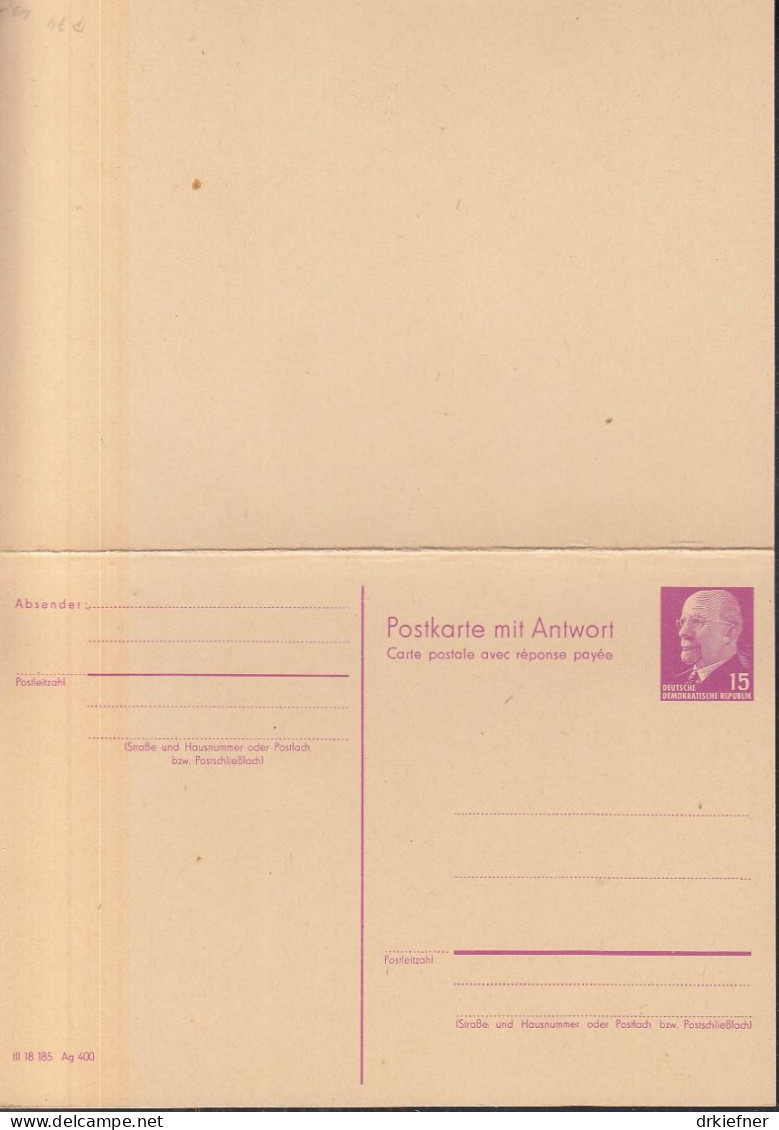 DDR P 78, Ungebraucht, F+A, Ulbricht, 1968 - Postkarten - Ungebraucht