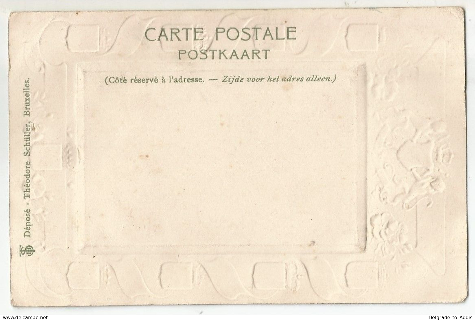 Belgique Belgie Oude Postkaart Carte Postale CPA 1905 Septante-cinq Ans D'indépendance Embossed Postcard T. Schüller - Autres & Non Classés