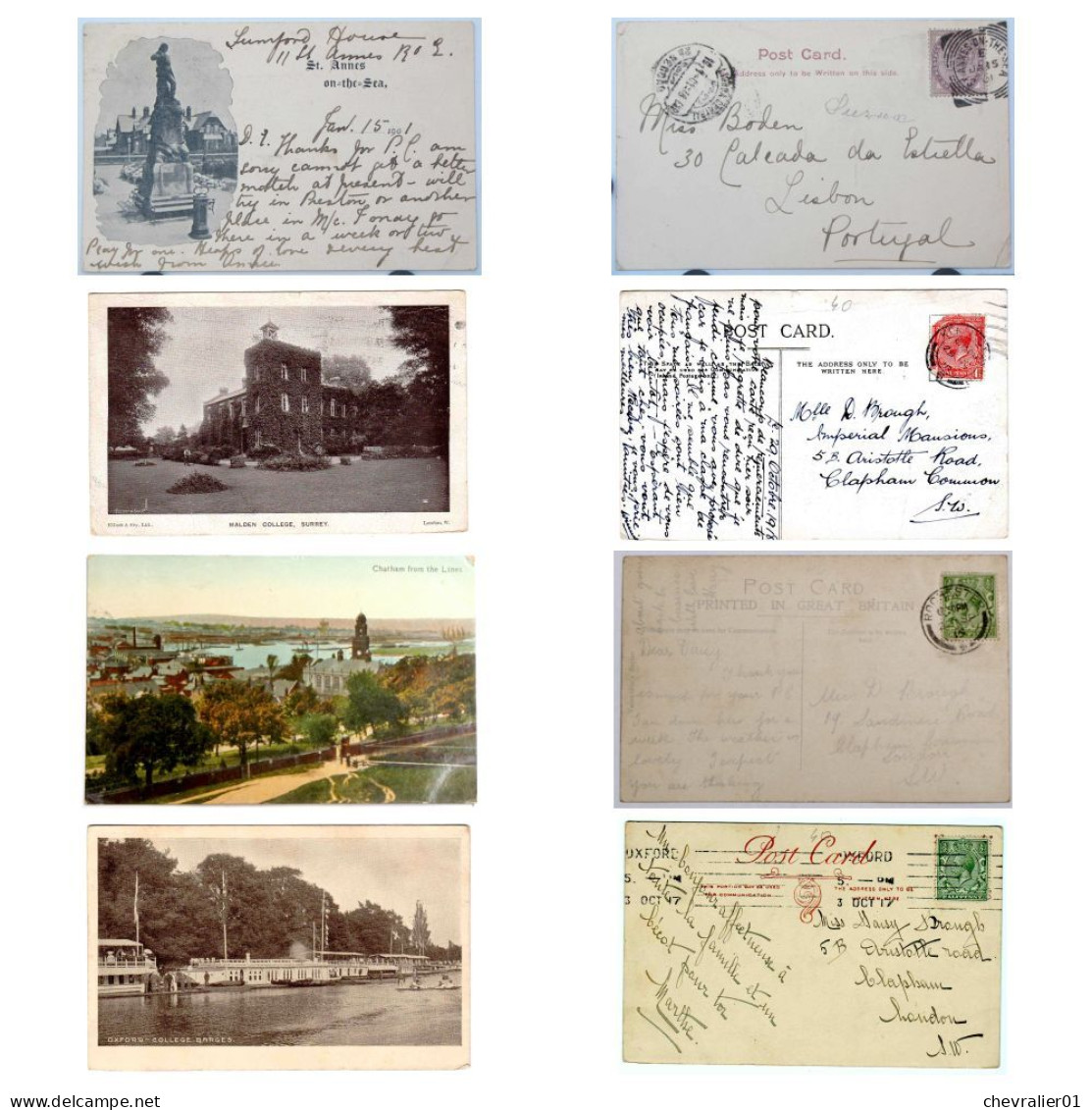 CPA-UK_lot de 44 cartes postales de villes diverses