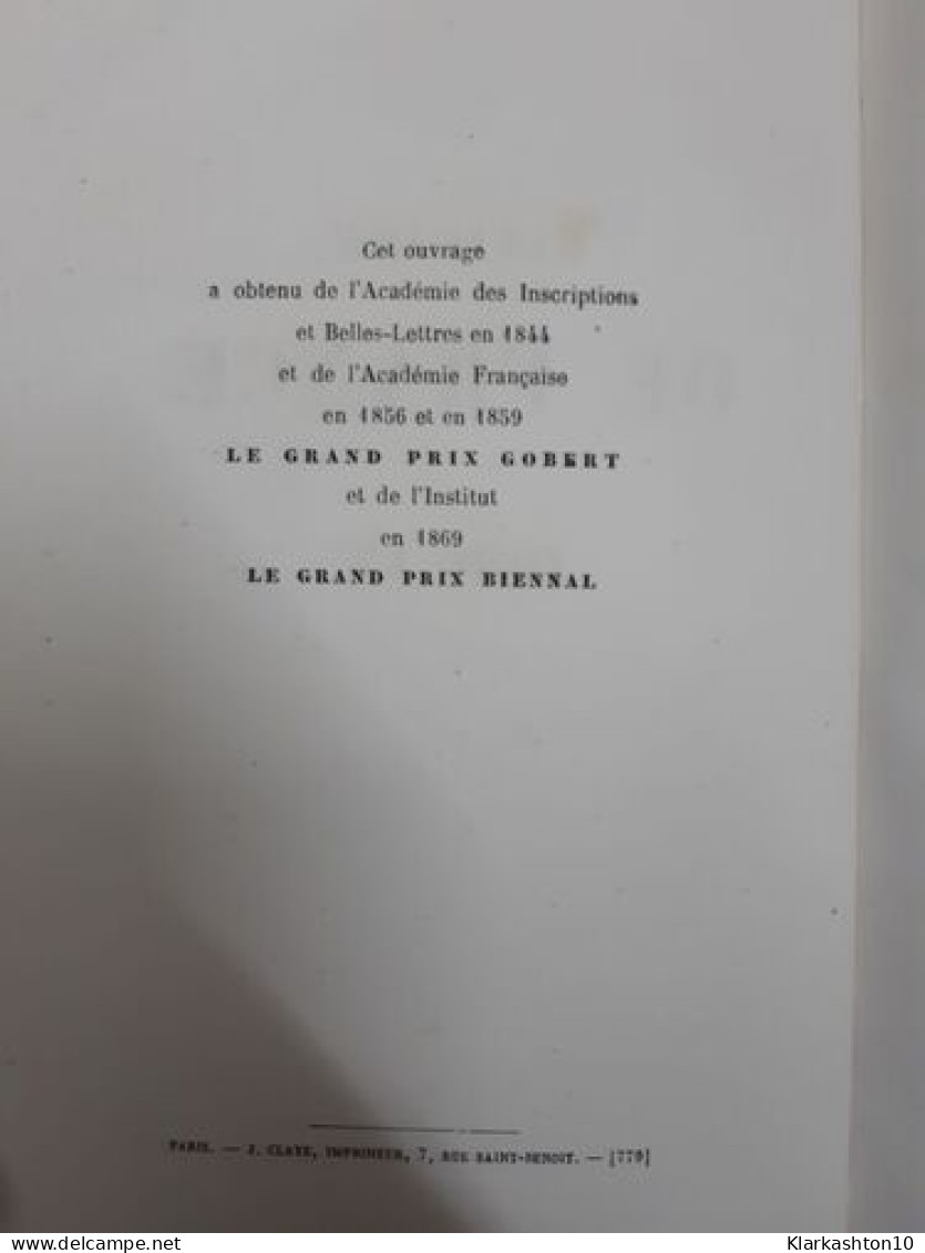 Histoire De France Tome XV - Autres & Non Classés